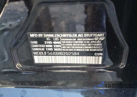 2008 Mercedes-Benz E 350 350 z USA, uszkodzony, nr VIN WDBUF56X88B202584